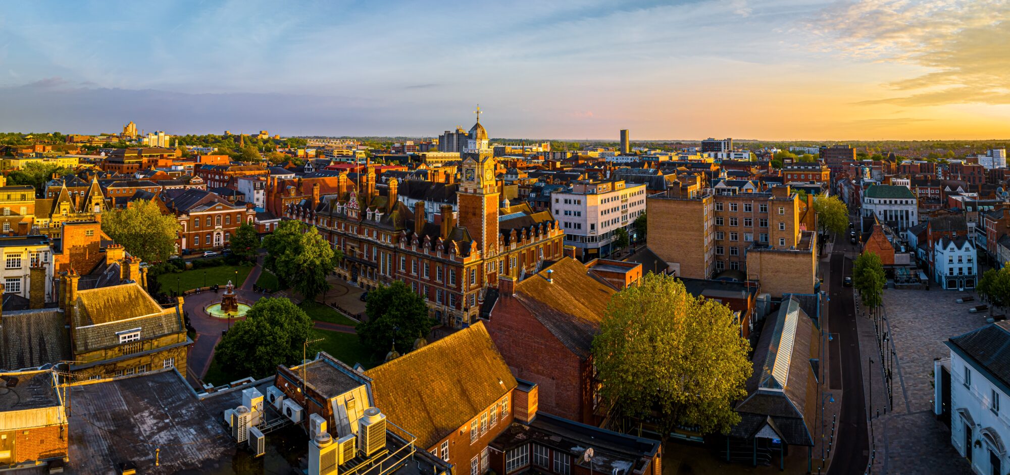 skyline shot of leicester