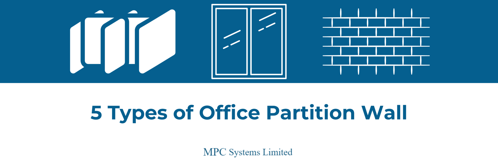 Graphic for the article 5 types of office partition wall