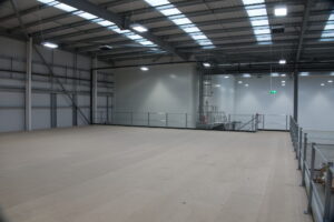 Large Mezzanine Floor installation in a warehouse