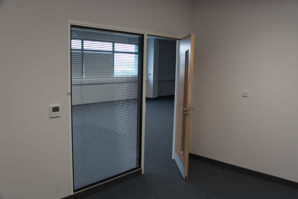 small office partitioning installation